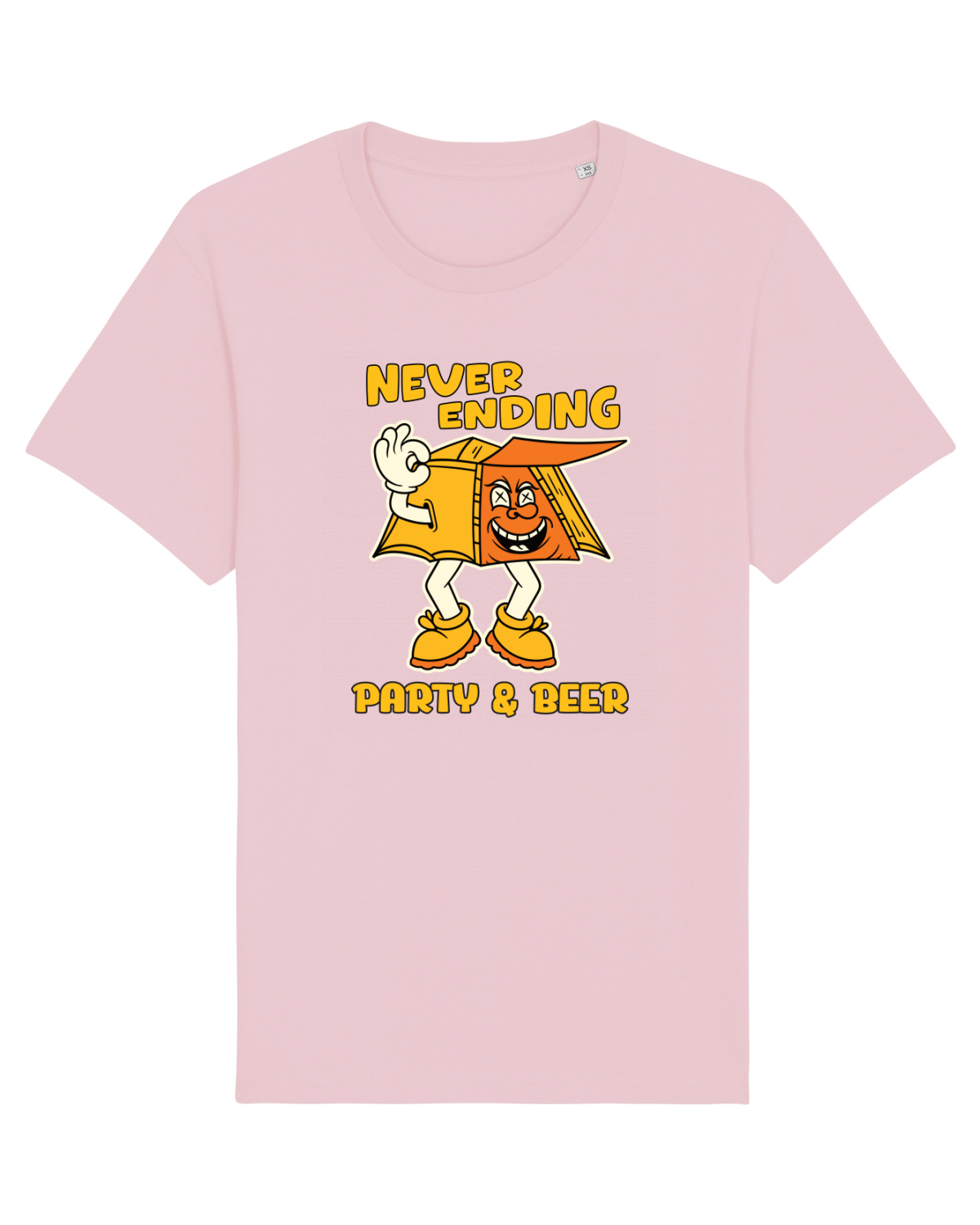 Tricou mânecă scurtă Unisex Rocker Cotton Pink