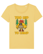 pentru camping - Too hip to camp Tricou mânecă scurtă guler larg fitted Damă Expresser