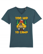 pentru camping - Too hip to camp Tricou mânecă scurtă guler V Bărbat Presenter