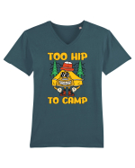 pentru camping - Too hip to camp Tricou mânecă scurtă guler V Bărbat Presenter