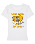 pentru camping - Who said I am lost Tricou mânecă scurtă guler larg fitted Damă Expresser