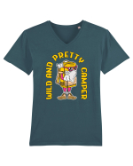 pentru camping - Wild and pretty camper Tricou mânecă scurtă guler V Bărbat Presenter