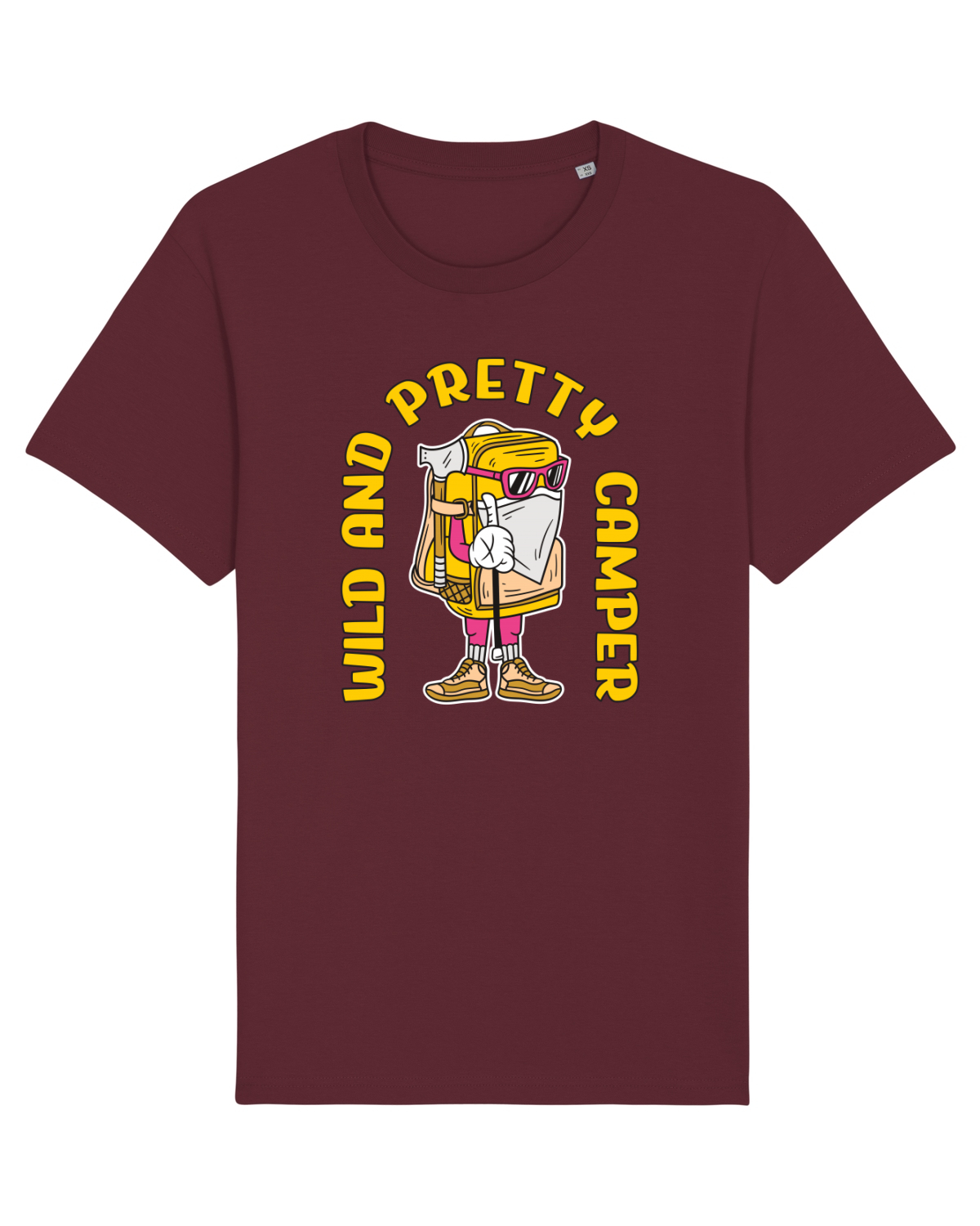 Tricou mânecă scurtă Unisex Rocker Burgundy