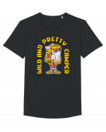 pentru camping - Wild and pretty camper Tricou mânecă scurtă guler larg Bărbat Skater