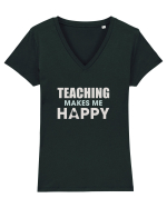 Teaching Tricou mânecă scurtă guler V Damă Evoker