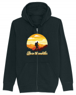 pentru montaniarzi - Born to wander Hanorac cu fermoar Unisex Connector