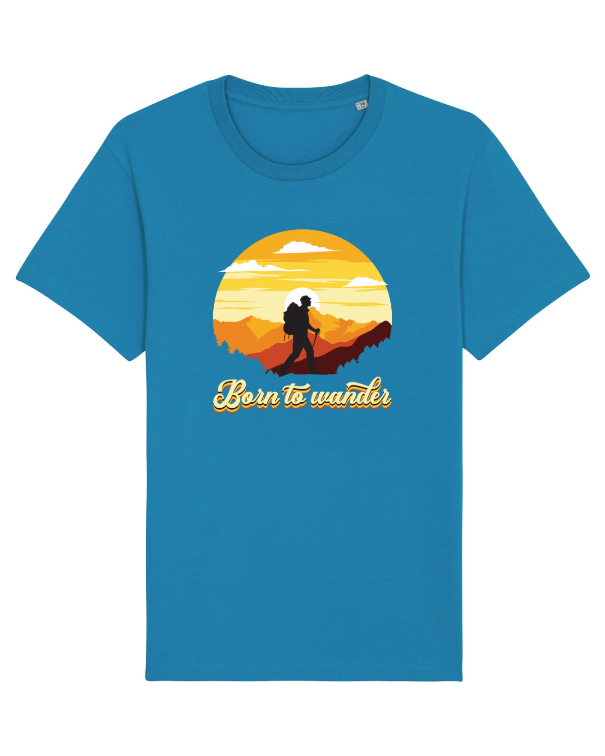 Tricou mânecă scurtă Unisex Rocker Azur