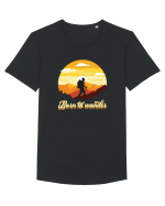 pentru montaniarzi - Born to wander Tricou mânecă scurtă guler larg Bărbat Skater