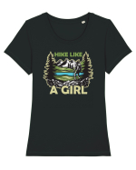 pentru montaniarde - Hike like a girl Tricou mânecă scurtă guler larg fitted Damă Expresser