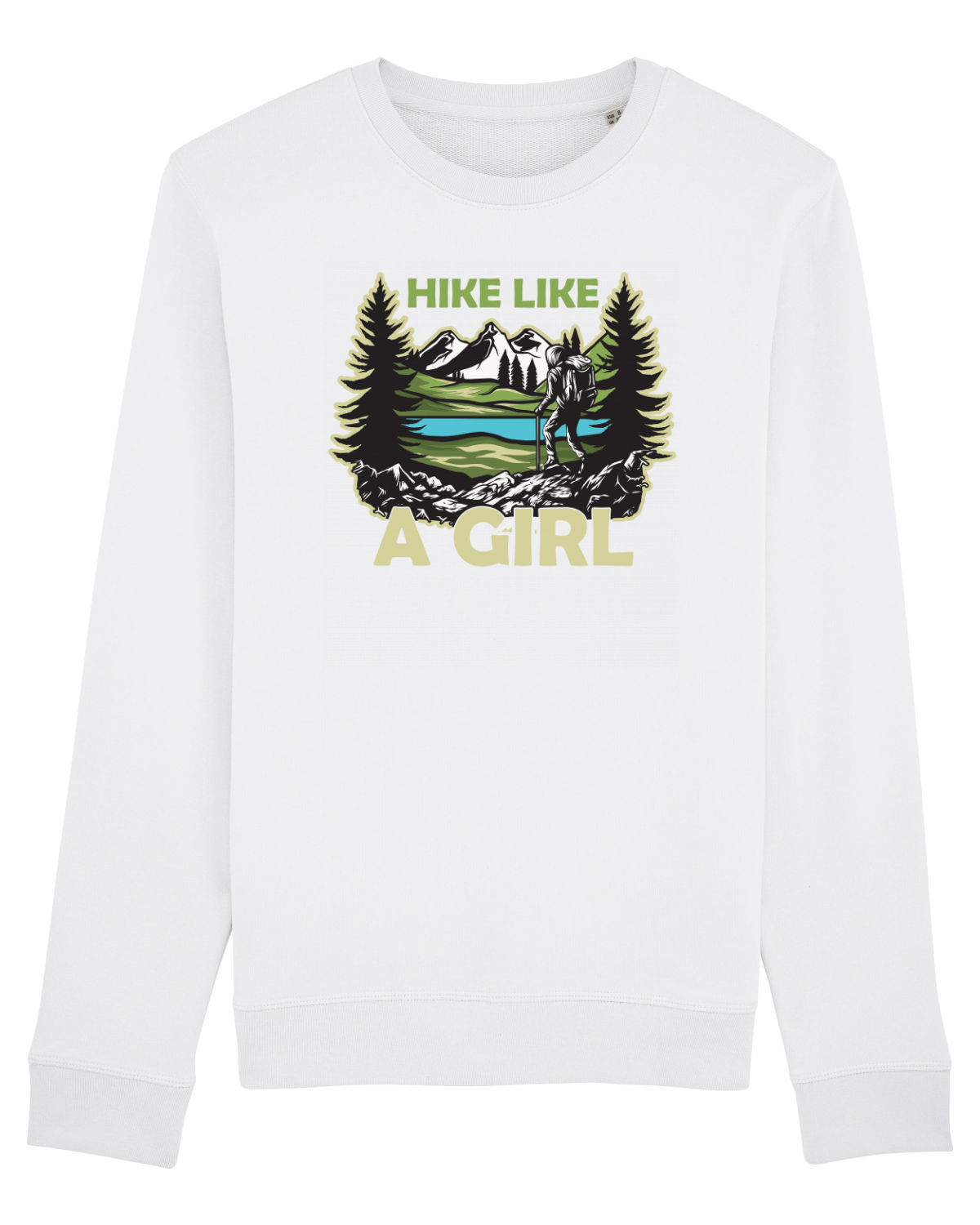 Bluză mânecă lungă Unisex Rise White