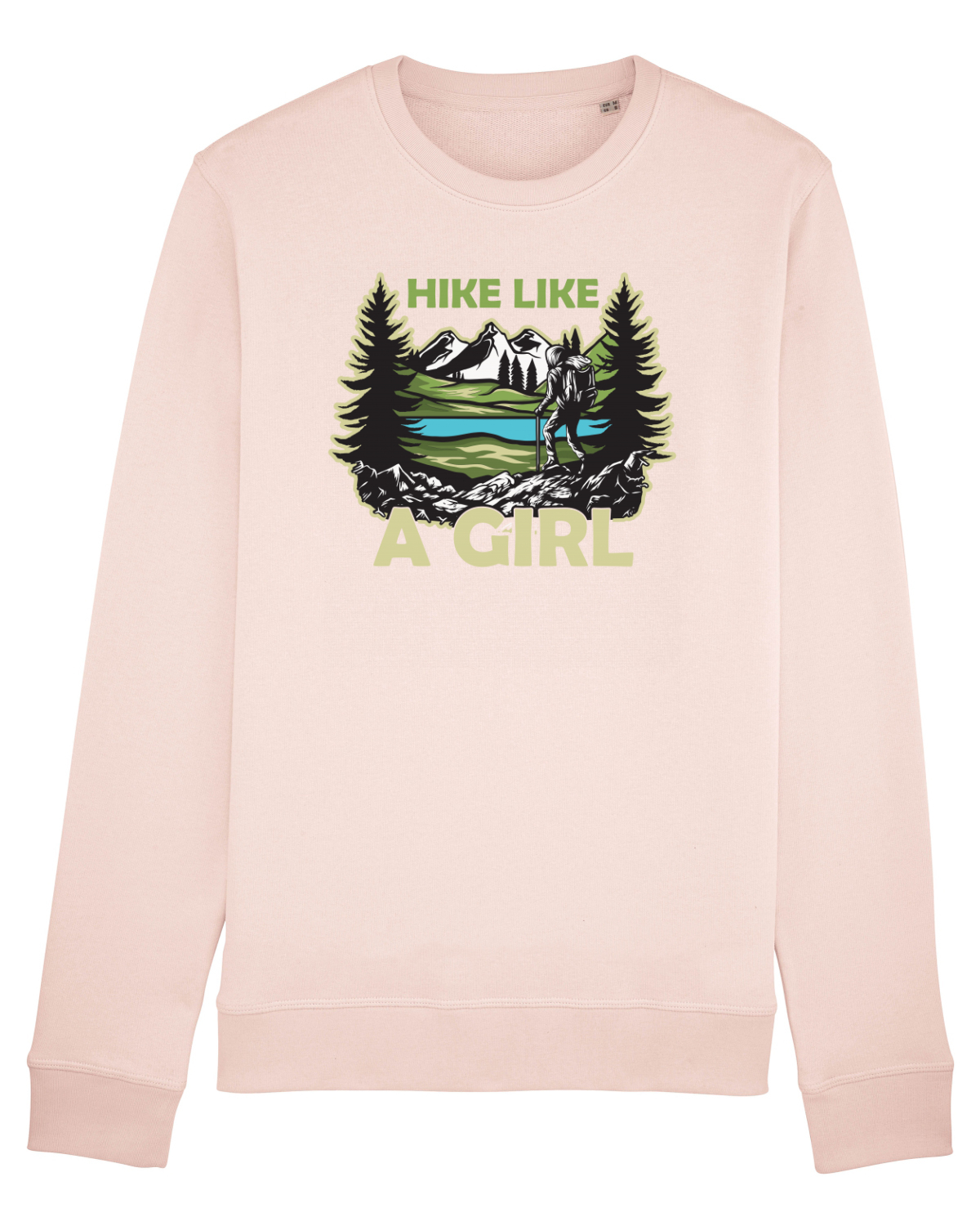 Bluză mânecă lungă Unisex Rise Candy Pink