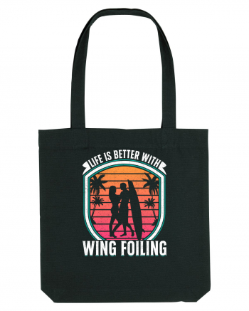 Life is better with wing foiling Black