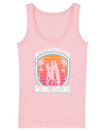 Life is better with wing foiling Cotton Pink