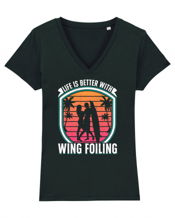 Life is better with wing foiling Black