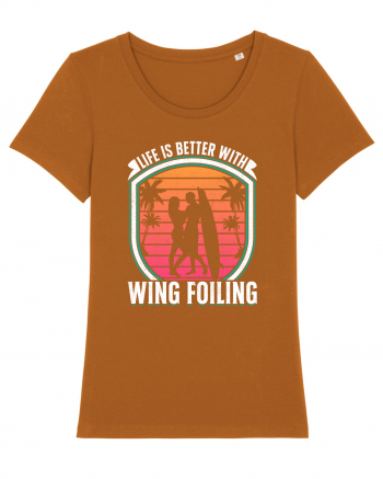 Life is better with wing foiling Roasted Orange