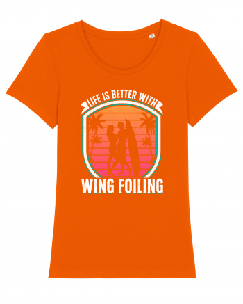 Life is better with wing foiling Bright Orange