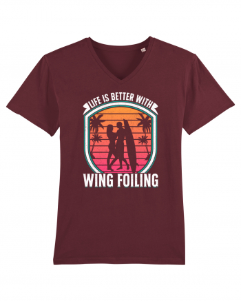 Life is better with wing foiling Burgundy