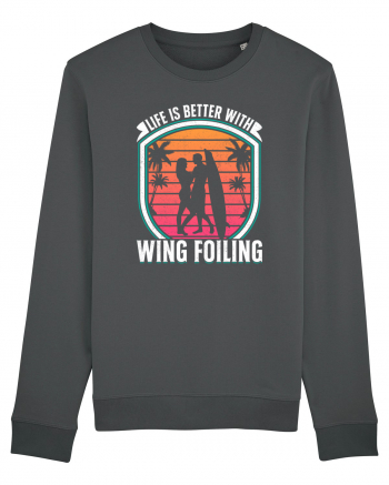 Life is better with wing foiling Anthracite