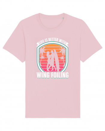 Life is better with wing foiling Cotton Pink