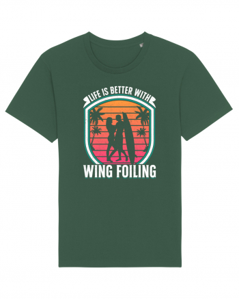 Life is better with wing foiling Bottle Green