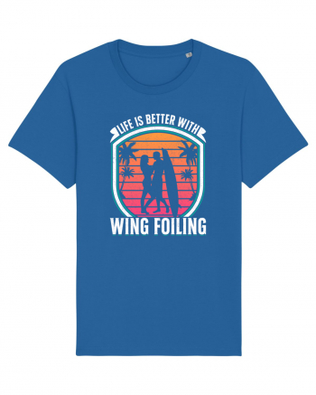 Life is better with wing foiling Royal Blue