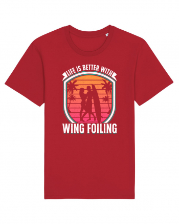 Life is better with wing foiling Red