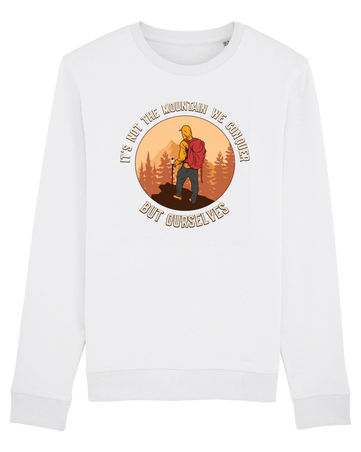 Bluză mânecă lungă Unisex Rise White