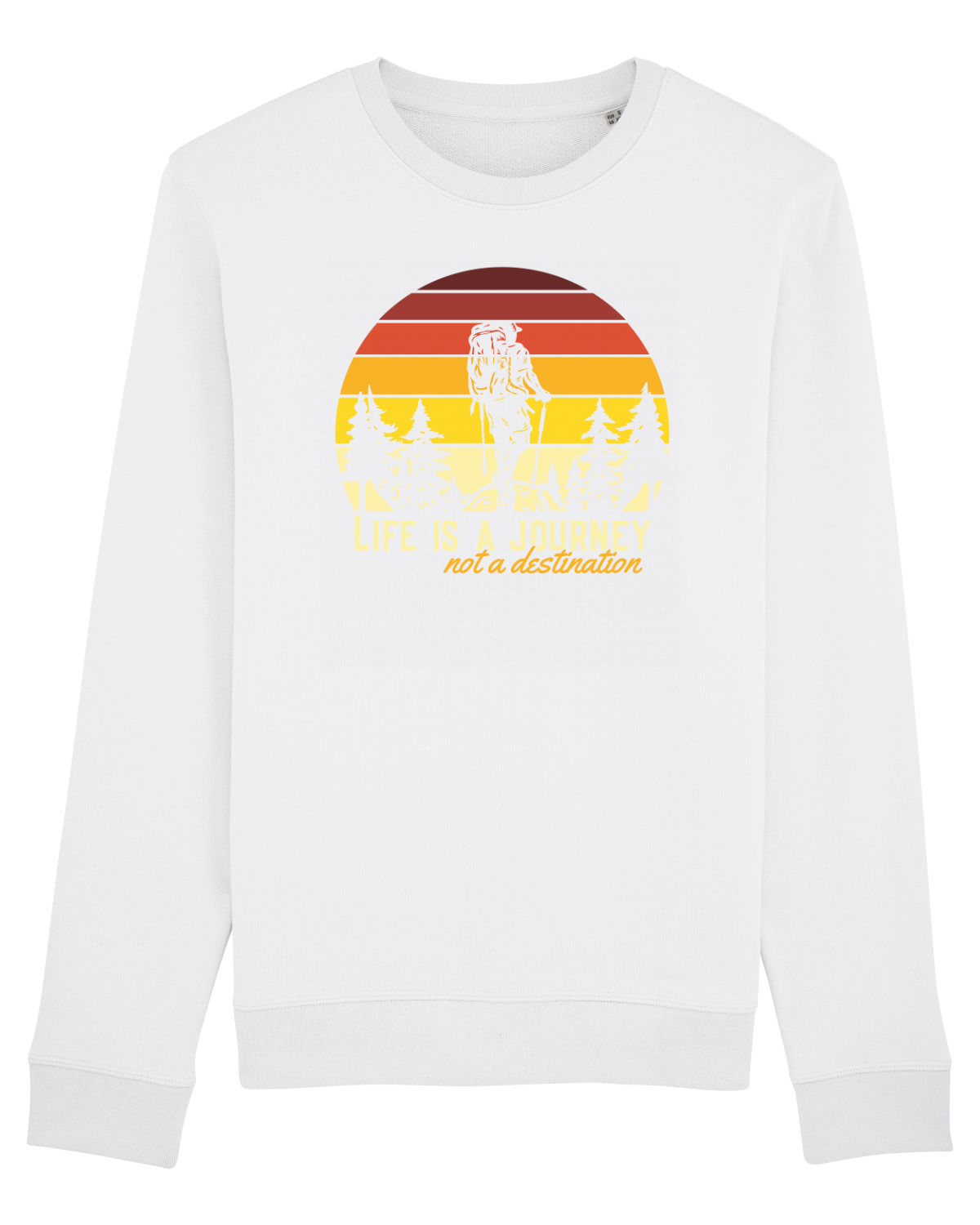 Bluză mânecă lungă Unisex Rise White