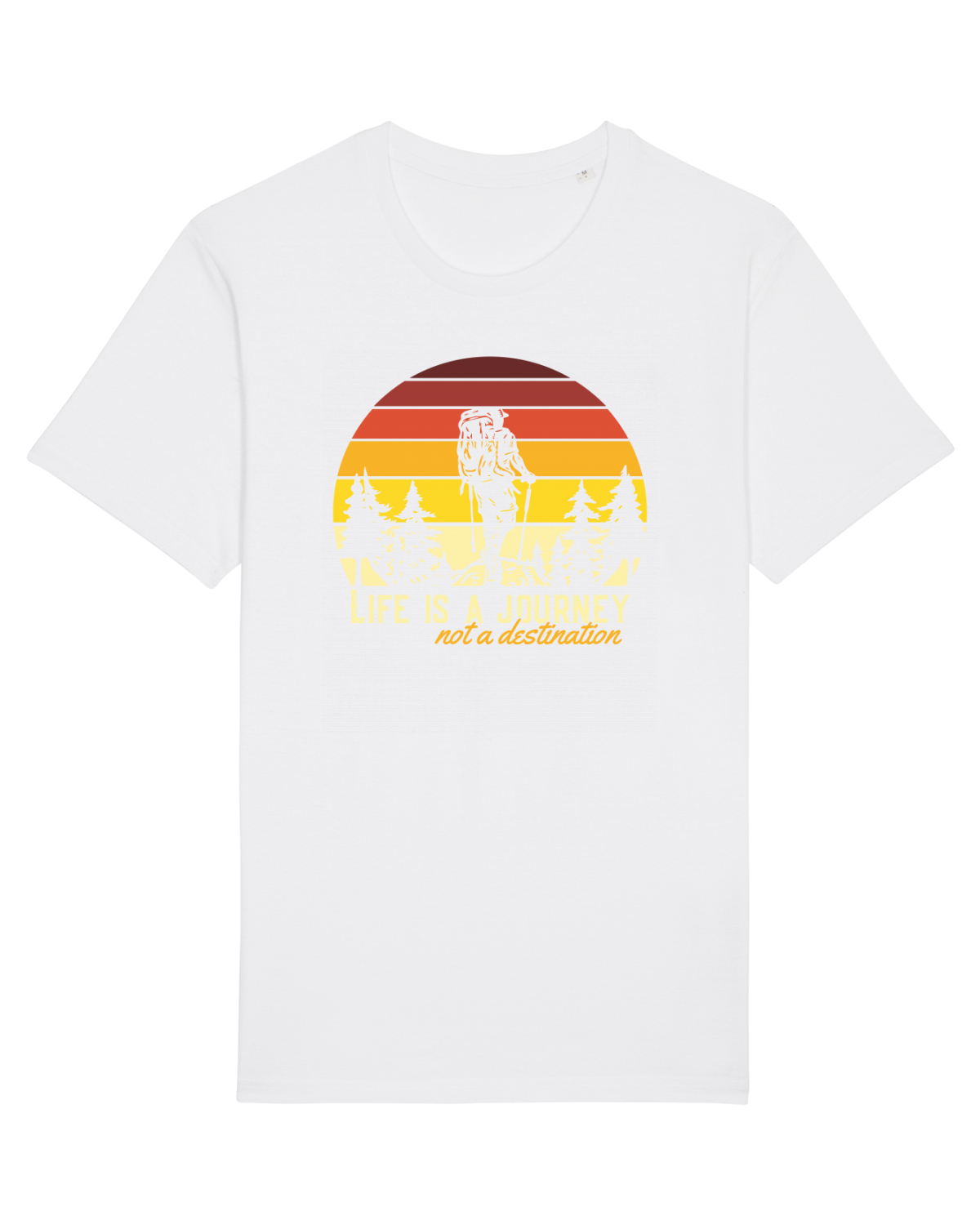 Tricou mânecă scurtă Unisex Rocker White