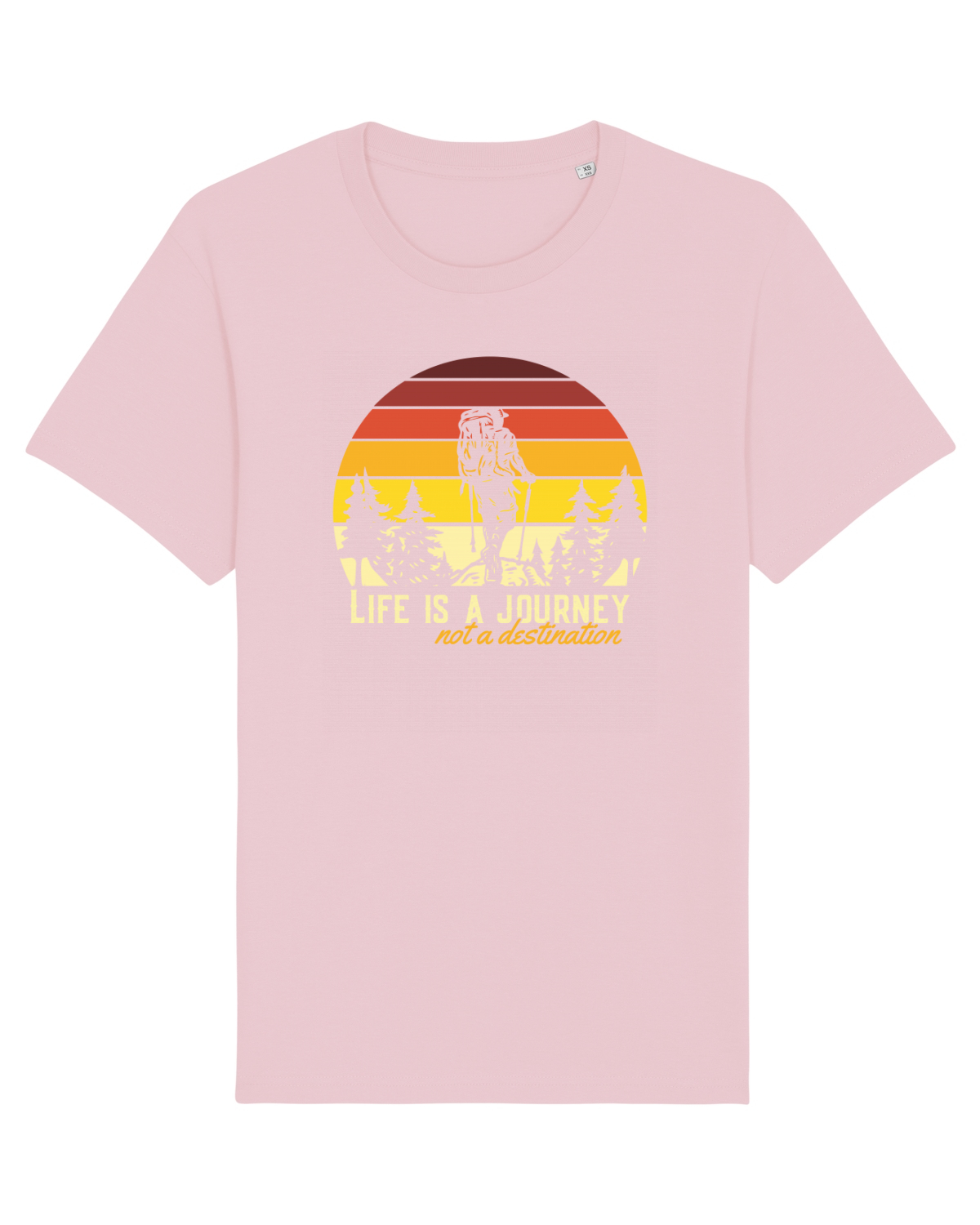 Tricou mânecă scurtă Unisex Rocker Cotton Pink