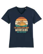 pentru montaniarzi - Life should have more mountains Tricou mânecă scurtă guler V Bărbat Presenter