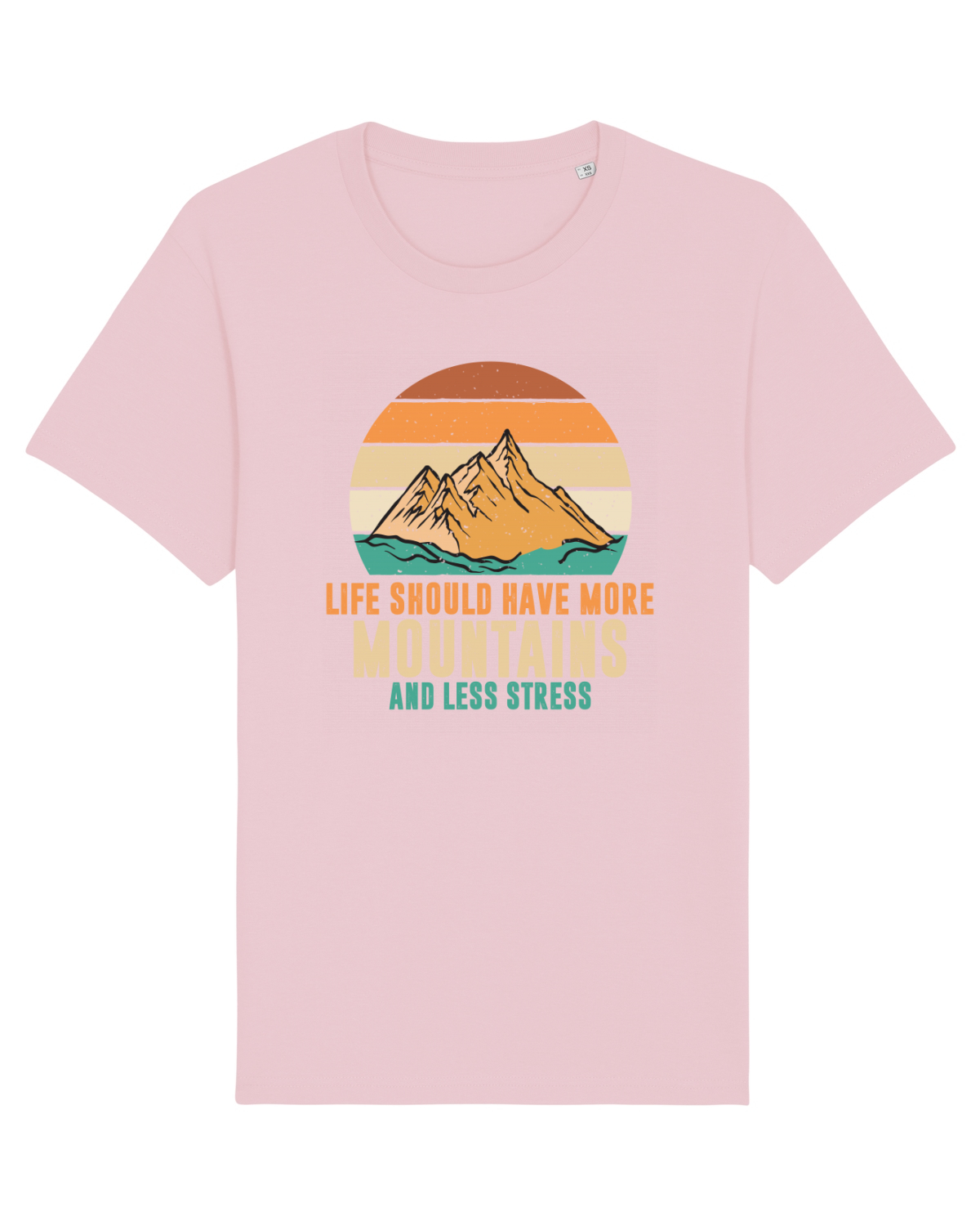 Tricou mânecă scurtă Unisex Rocker Cotton Pink