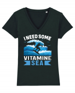 I Need Some Vitamine Sea Tricou mânecă scurtă guler V Damă Evoker