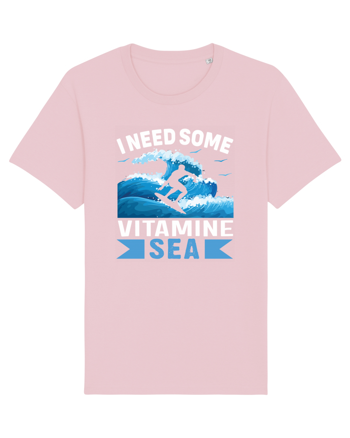 Tricou mânecă scurtă Unisex Rocker Cotton Pink