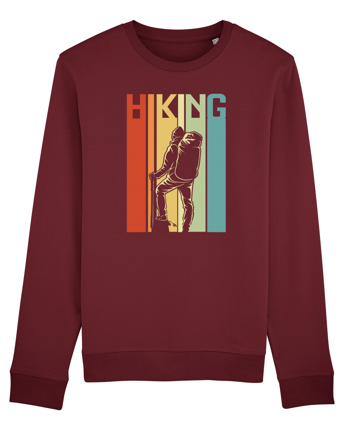 Bluză mânecă lungă Unisex Rise Burgundy
