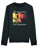 pentru montaniarzi - Take only memories leave only footprints Bluză mânecă lungă Unisex Rise