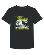 pentru montaniarzi - Think outside Tricou mânecă scurtă guler larg Bărbat Skater