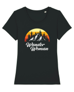 pentru montaniarde - Wander woman Tricou mânecă scurtă guler larg fitted Damă Expresser
