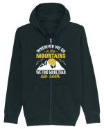 pentru montaniarzi - Whenever we go in the mountains Hanorac cu fermoar Unisex Connector