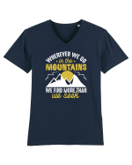 pentru montaniarzi - Whenever we go in the mountains Tricou mânecă scurtă guler V Bărbat Presenter