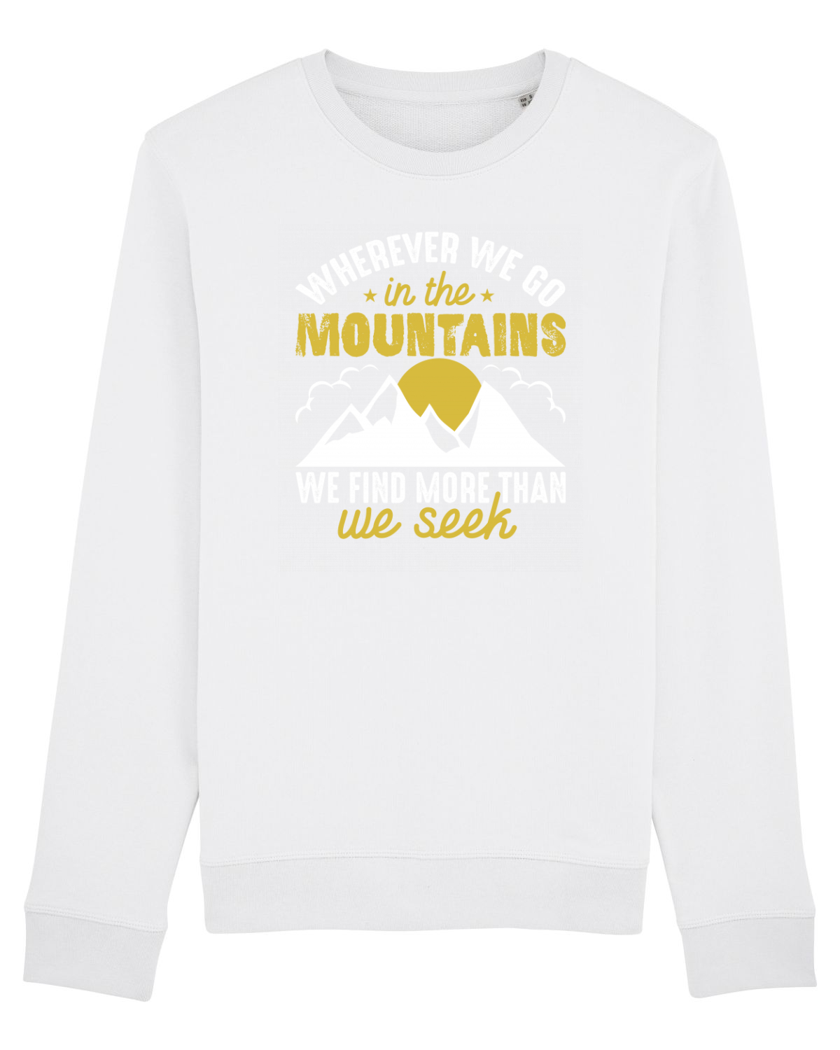 Bluză mânecă lungă Unisex Rise White