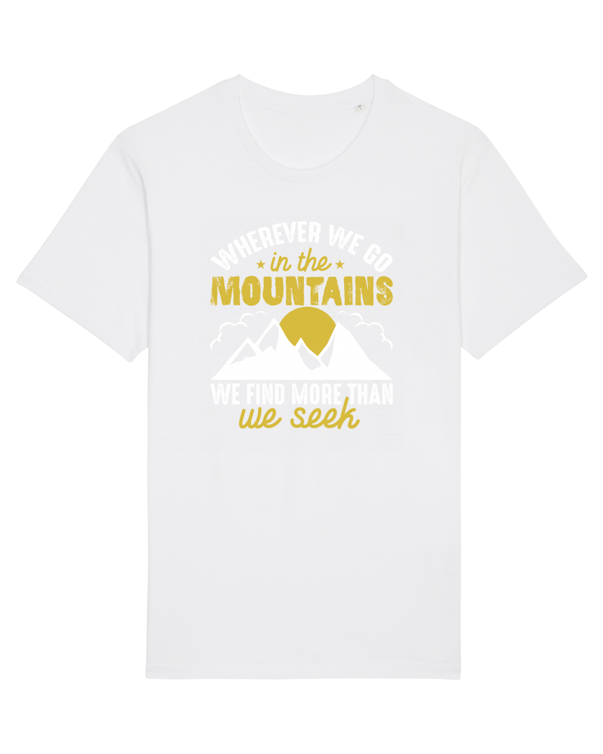 Tricou mânecă scurtă Unisex Rocker White