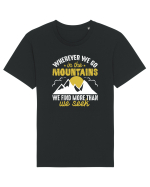 pentru montaniarzi - Whenever we go in the mountains Tricou mânecă scurtă Unisex Rocker