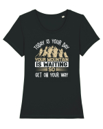 pentru montaniarzi - Your mountain is waiting Tricou mânecă scurtă guler larg fitted Damă Expresser