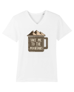 pentru montaniarzi - Take me to the mountains Tricou mânecă scurtă guler V Bărbat Presenter