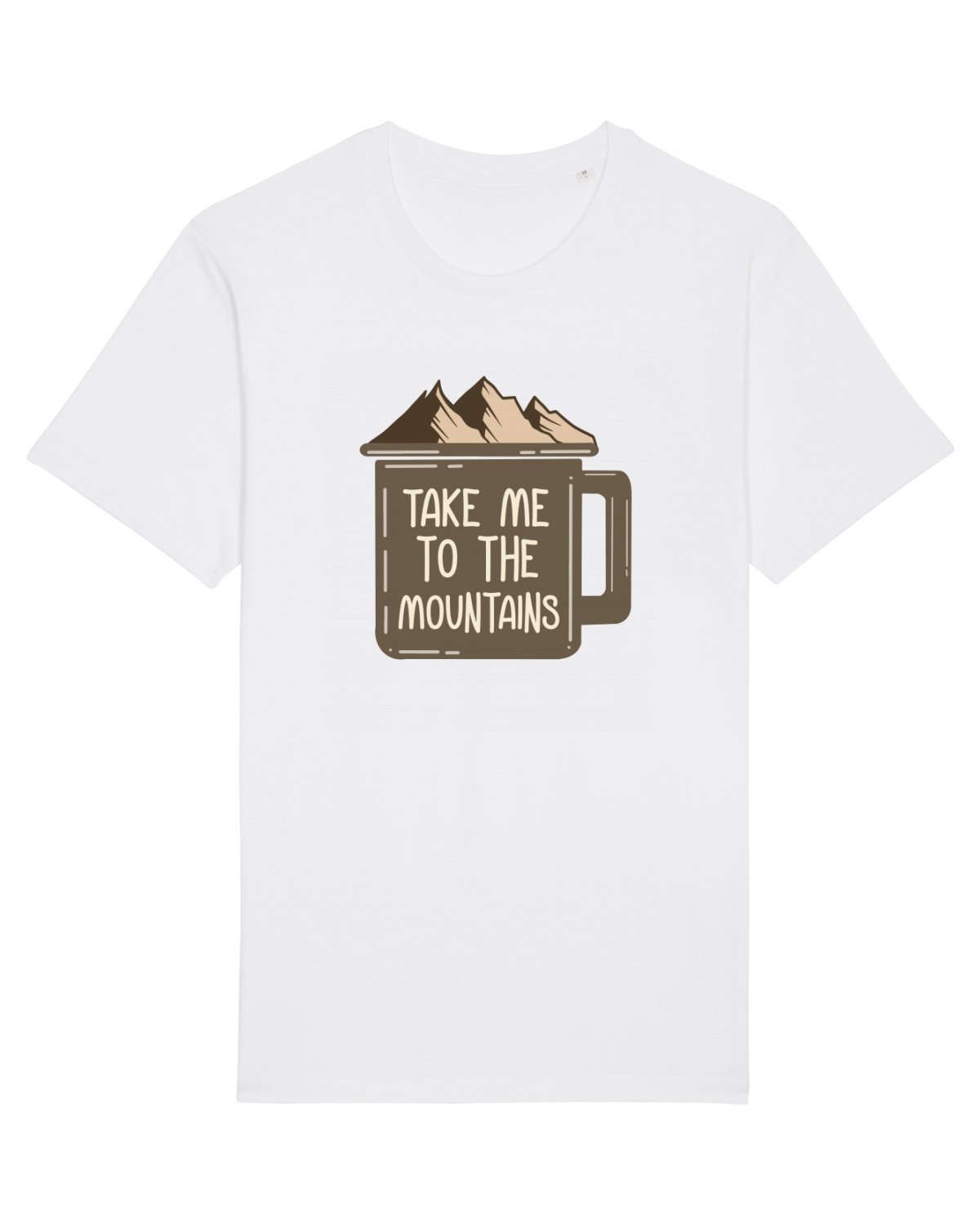 Tricou mânecă scurtă Unisex Rocker White