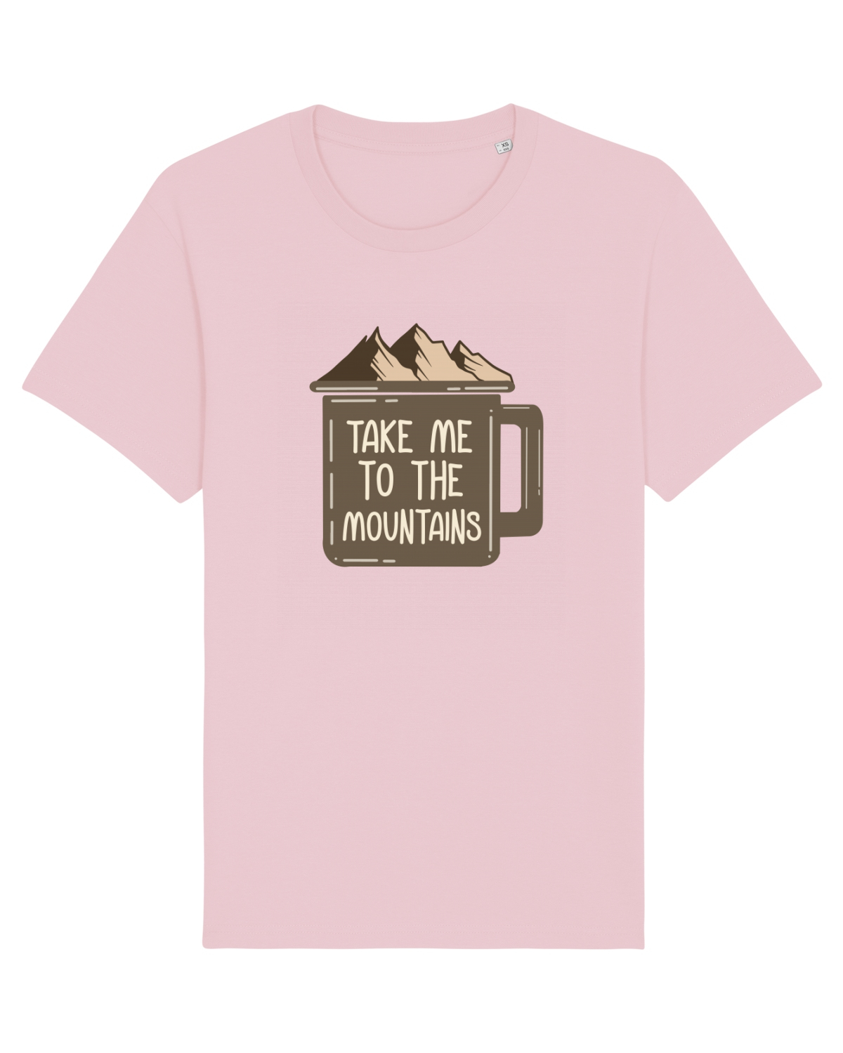 Tricou mânecă scurtă Unisex Rocker Cotton Pink