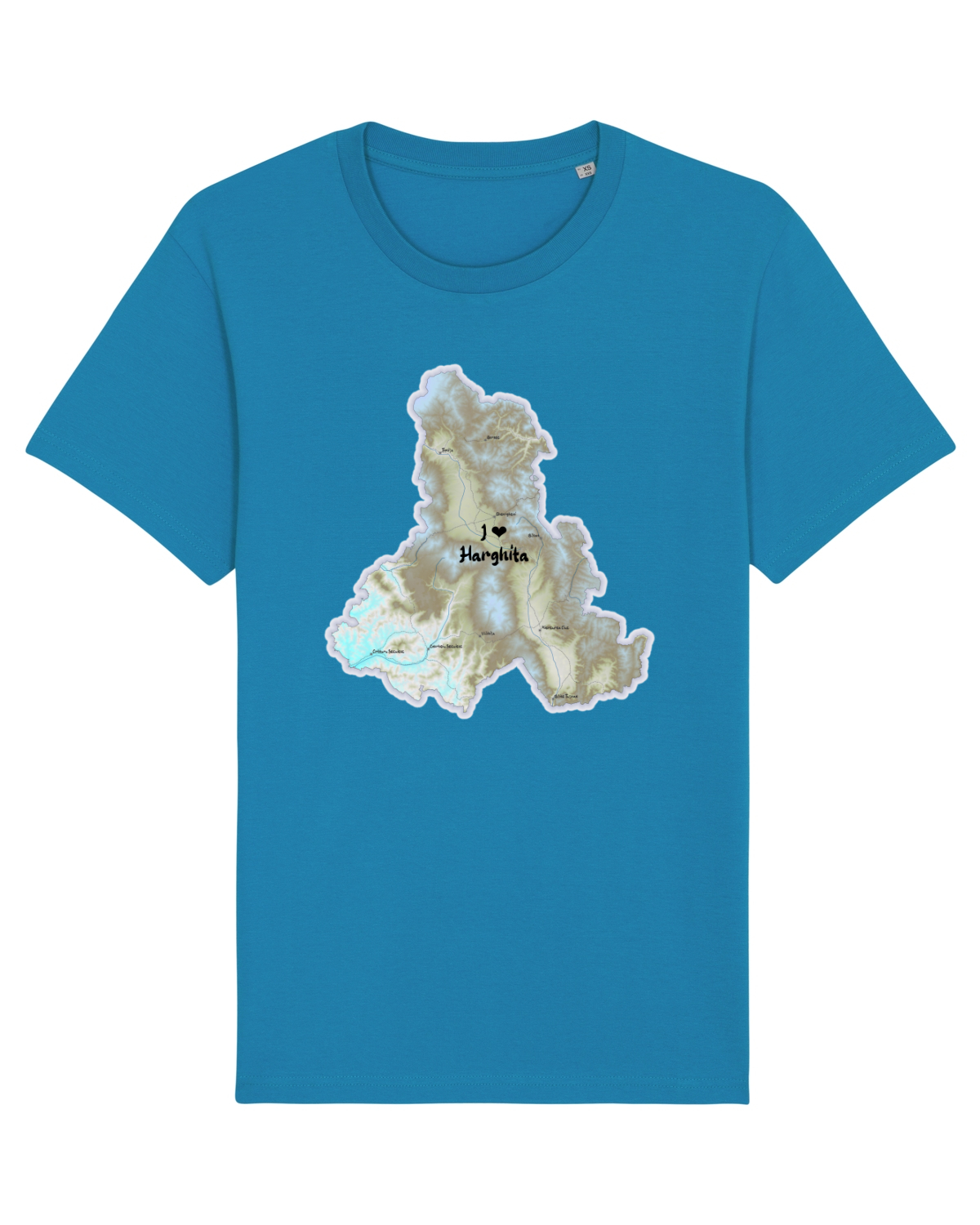 Tricou mânecă scurtă Unisex Rocker Azur