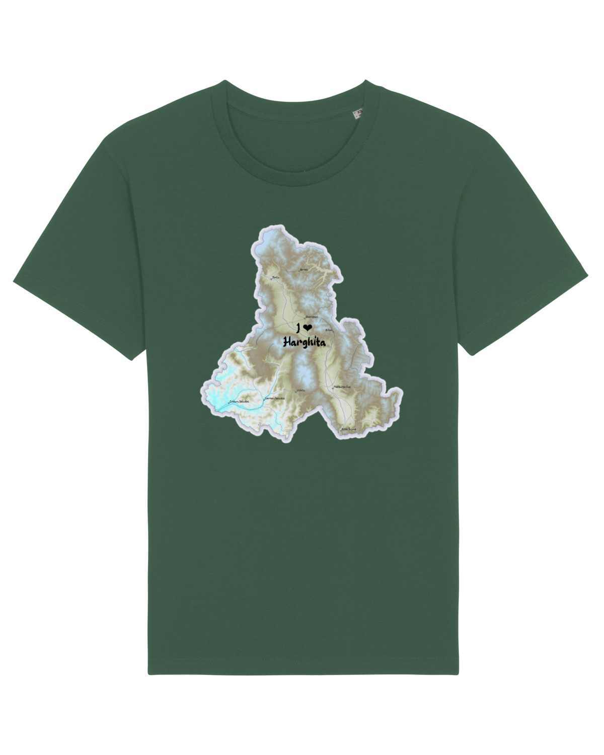 Tricou mânecă scurtă Unisex Rocker Bottle Green