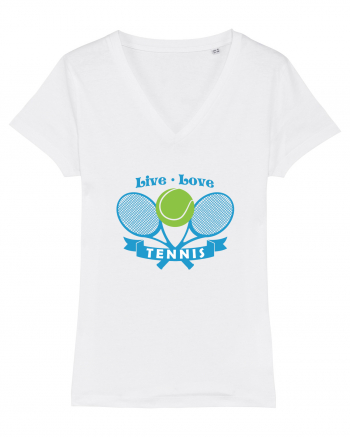 Live Love Tennis White